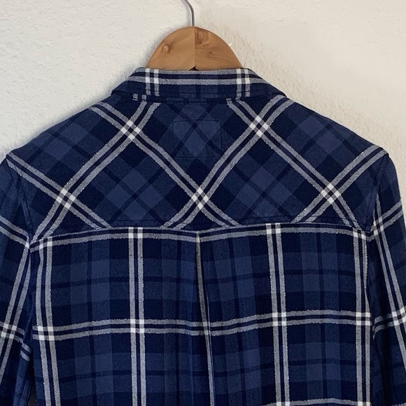 Rails Hunter Midnight White Plaid Button Down Shirt Sz XS - Picture 7 of 13